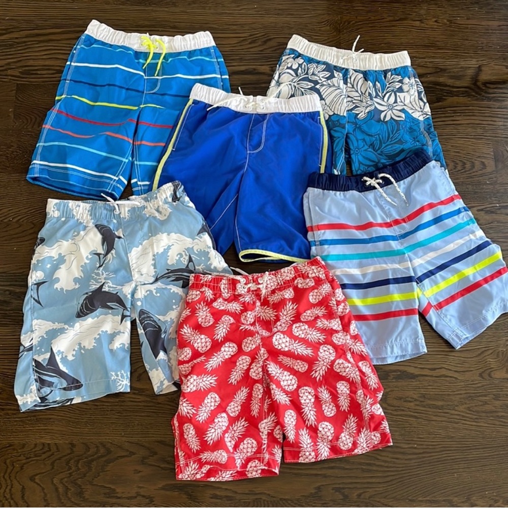 Bundle of 6 pairs Boys GAP Swim Trunks, XXL (14-16) hard to find size! Read ⤵️